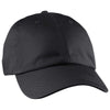 Econscious Black Recylced Polyester Unstructured Baseball Cap