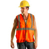 OccuNomix Men's Orange High Visibility Value Mesh 5-pt. Break-Away Safety Vest
