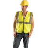 OccuNomix Men's Yellow High Visibility Value Mesh Surveyor Safety Vest