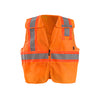 OccuNomix Men's Orange 5 Point Break-Away Two Tone Mesh Vest