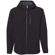 Independent Trading Co. Men's Black Poly-Tech Soft Shell Jacket