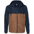 Independent Trading Co. Unisex Classic Navy/Saddle Light Weight Windbreaker Zip Jacket