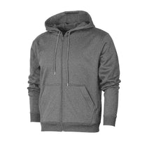 BAW Heather Black Dry-Tek Full Zip Fleece