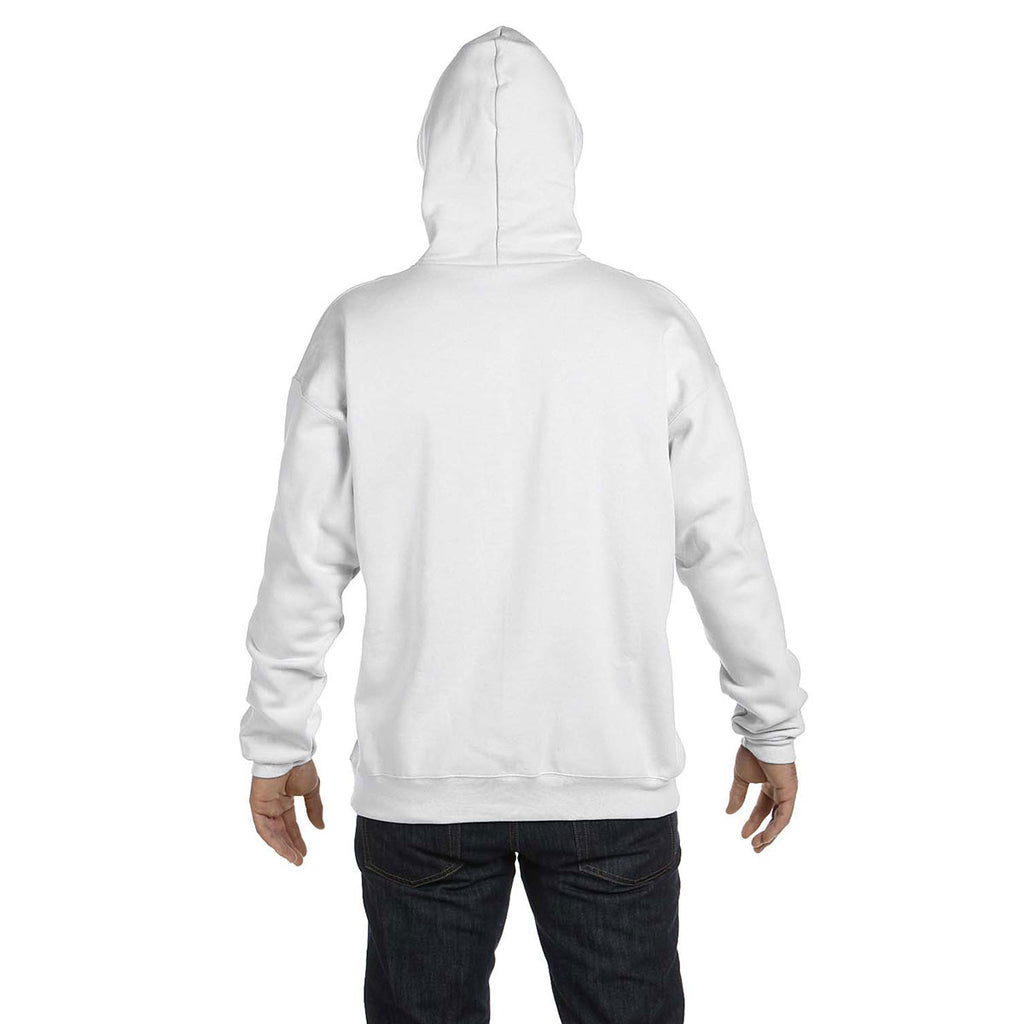 Hanes Men's White 9.7 oz. Ultimate Cotton 90/10 Pullover Hood