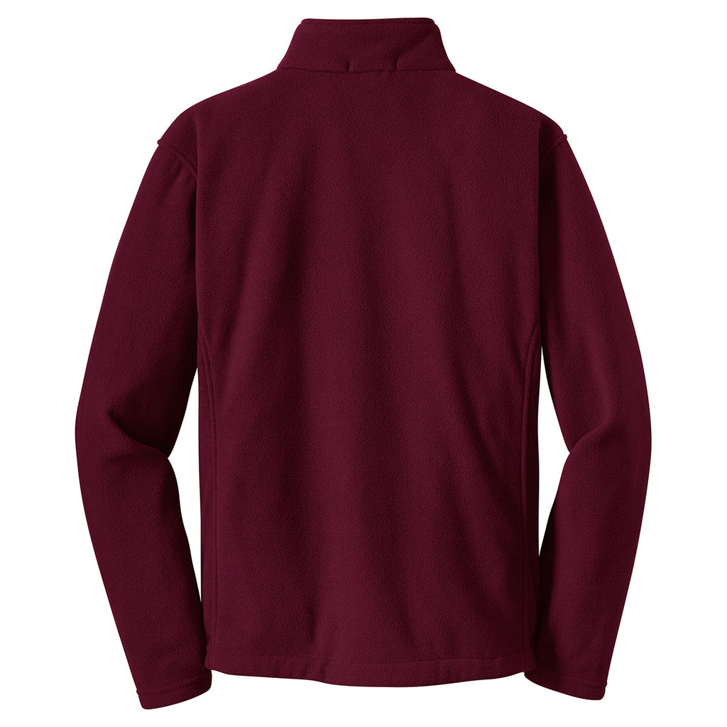 Port Authority Men's Maroon Value Fleece 1/4-Zip Pullover
