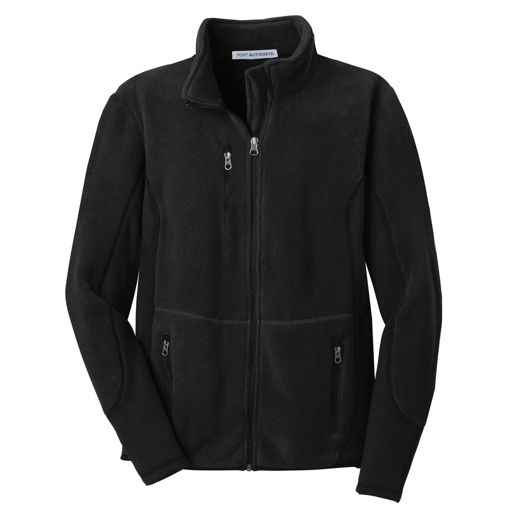 Port Authority Men's Black/Black R-Tek Pro Fleece Full-Zip Jacket