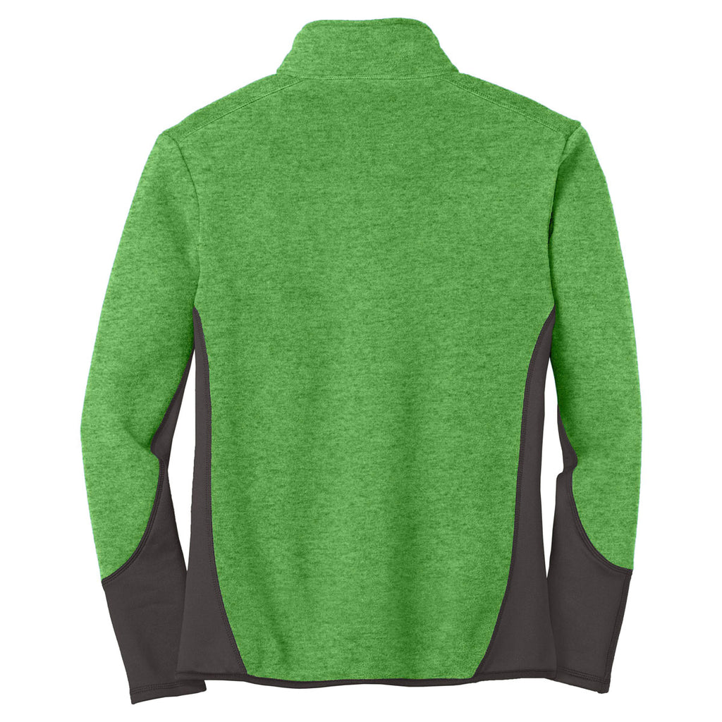 Port Authority Men's Lime Heather/Battleship Grey R-Tek Pro Fleece Full-Zip Jacket