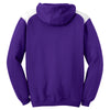 Sport-Tek Men's Purple Pullover Hooded Sweatshirt with Contrast Color