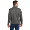 Port Authority Men's Grey Smoke Heather Arc Sweater Fleece Jacket