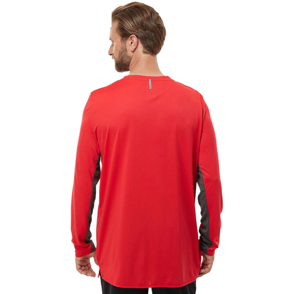 Oakley Men's Team Red Team Issue Hydrolix Long Sleeve T-Shirt