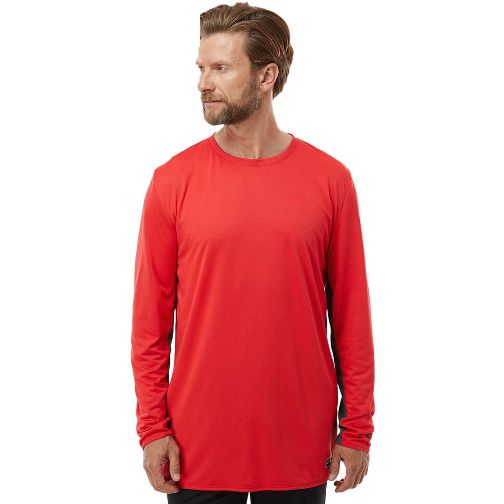 Oakley Men's Team Red Team Issue Hydrolix Long Sleeve T-Shirt