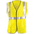OccuNomix Men's Yellow Flame Resistant Dual Certified Single Stripe Solid Vest