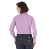 Wrangler Women's Purple Flame Resistant Long Sleeve Solid Workshirt