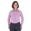 Wrangler Women's Purple Flame Resistant Long Sleeve Solid Workshirt