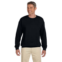 Gildan Unisex Black Heavy Blend 50/50 Fleece Crew