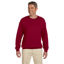 Gildan Unisex Cardinal Red Heavy Blend 50/50 Fleece Crew