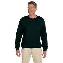Gildan Unisex Forest Green Heavy Blend 50/50 Fleece Crew