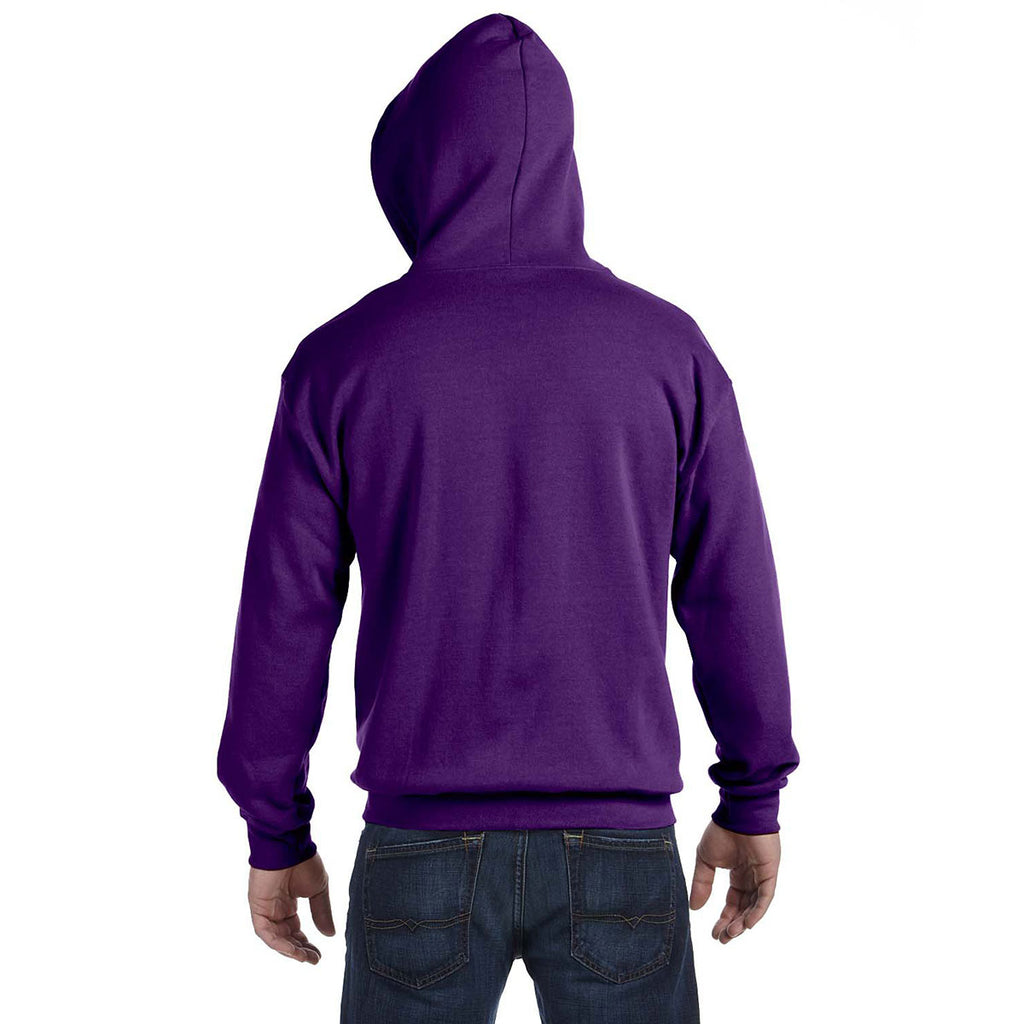 Gildan Unisex Purple Heavy Blend 50/50 Full Zip Hoodie