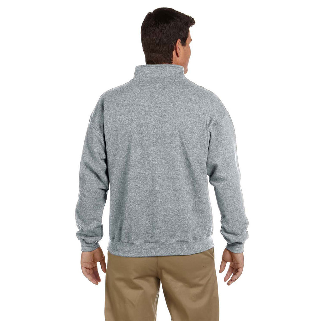 Gildan Unisex Sport Grey Heavy Blend 8 oz. Vintage Cadet Collar Sweatshirt