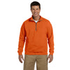 Gildan Men's Orange Heavy Blend 8 oz. Vintage Cadet Collar Sweatshirt