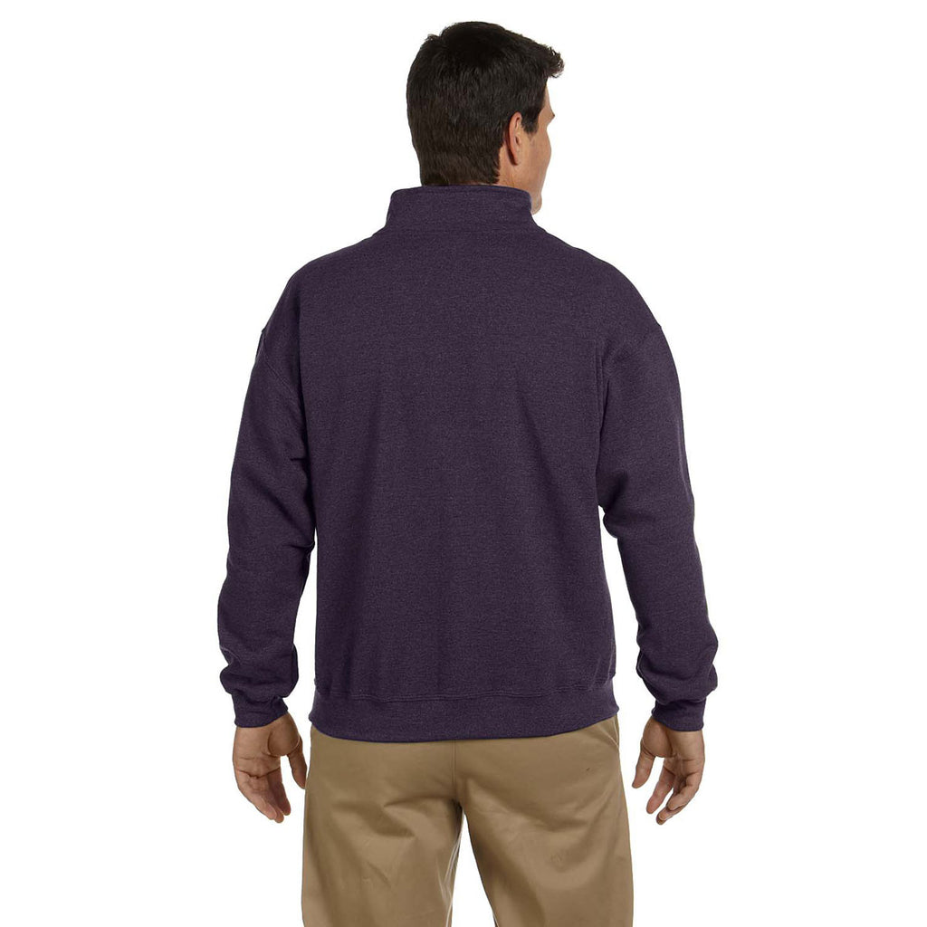 Gildan Men's Blackberry Heavy Blend 8 oz. Vintage Cadet Collar Sweatshirt