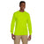 Gildan Men's Safety Green Ultra Cotton 6 oz. Long-Sleeve Pocket T-Shirt