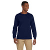 Gildan Men's Navy Ultra Cotton 6 oz. Long-Sleeve Pocket T-Shirt