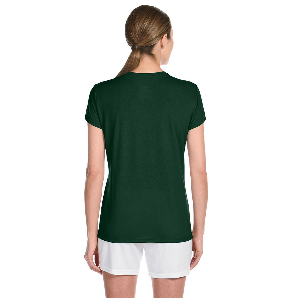 Gildan Women's Forest Green Performance 5 oz. T-Shirt