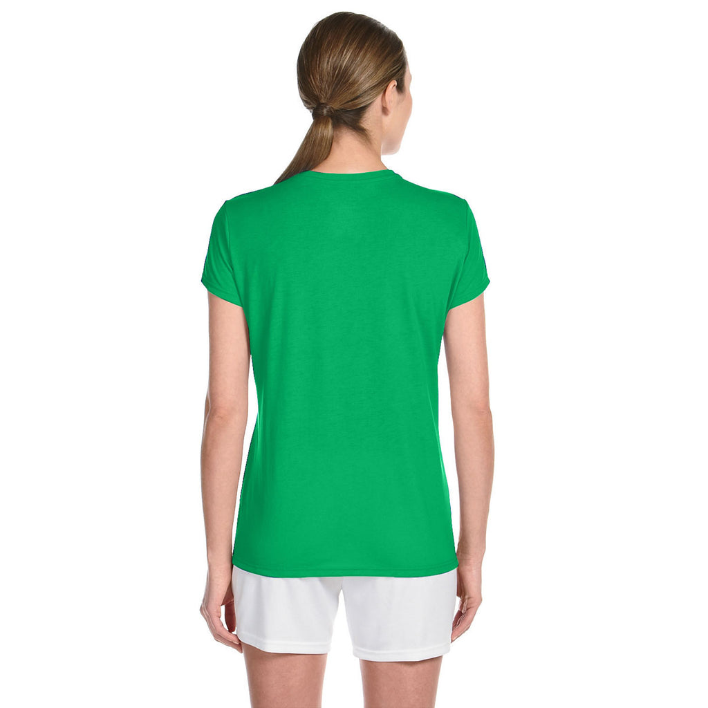 Gildan Women's Irish Green Performance 5 oz. T-Shirt