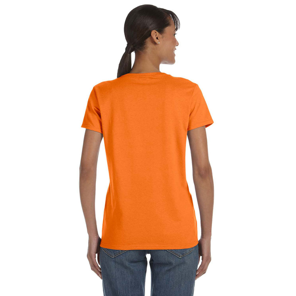 Gildan Women's Safety Orange 5.3 oz. T-Shirt