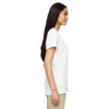 Gildan Women's White 5.3 oz. V-Neck T-Shirt