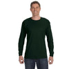Gildan Men's Forest Green 5.3 oz. Long Sleeve T-Shirt