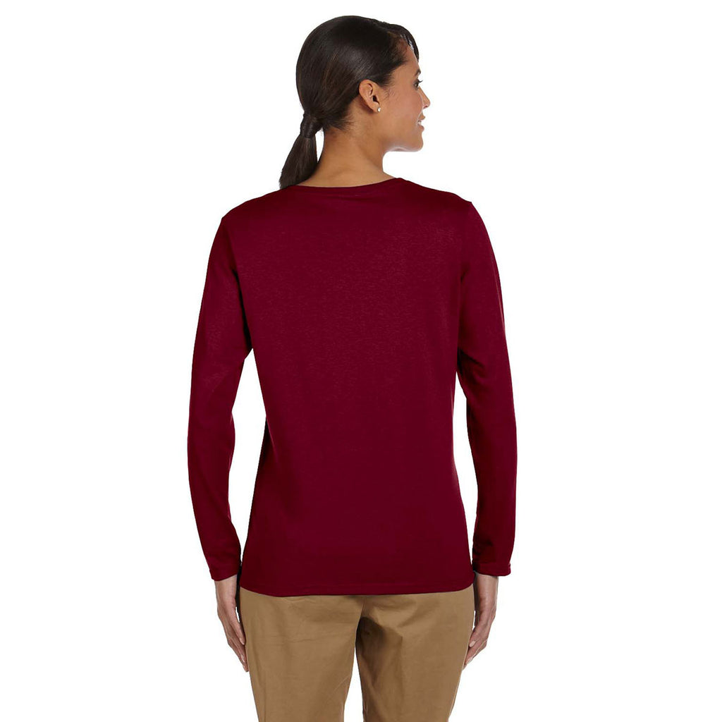Gildan Women's Garnet Heavy Cotton 5.3 oz. Long-Sleeve T-Shirt