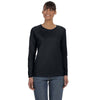 Gildan Women's Black Heavy Cotton 5.3 oz. Long-Sleeve T-Shirt