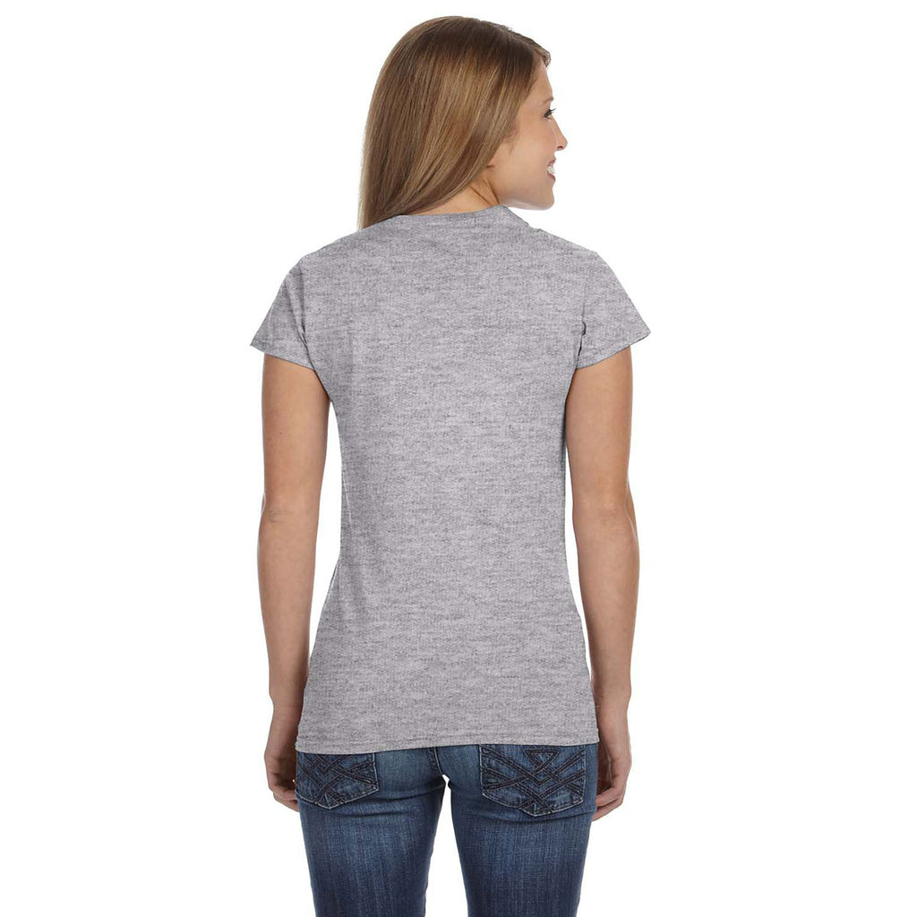 Gildan Women's RS Sport Grey Softstyle 4.5 oz. Fitted T-Shirt