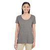Gildan Women's Graphite Heather Softstyle 4.5 oz. Deep Scoop T-Shirt