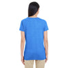 Gildan Women's Heather Royal Softstyle 4.5 oz. Deep Scoop T-Shirt