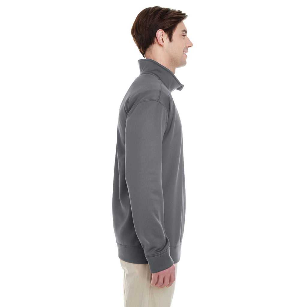 Gildan Unisex Charcoal Performance 7 oz. Tech Quarter-Zip Sweatshirt
