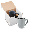 Primeline Black 16 oz Fleck & Timbre ceramic Mug in Individual Mailer