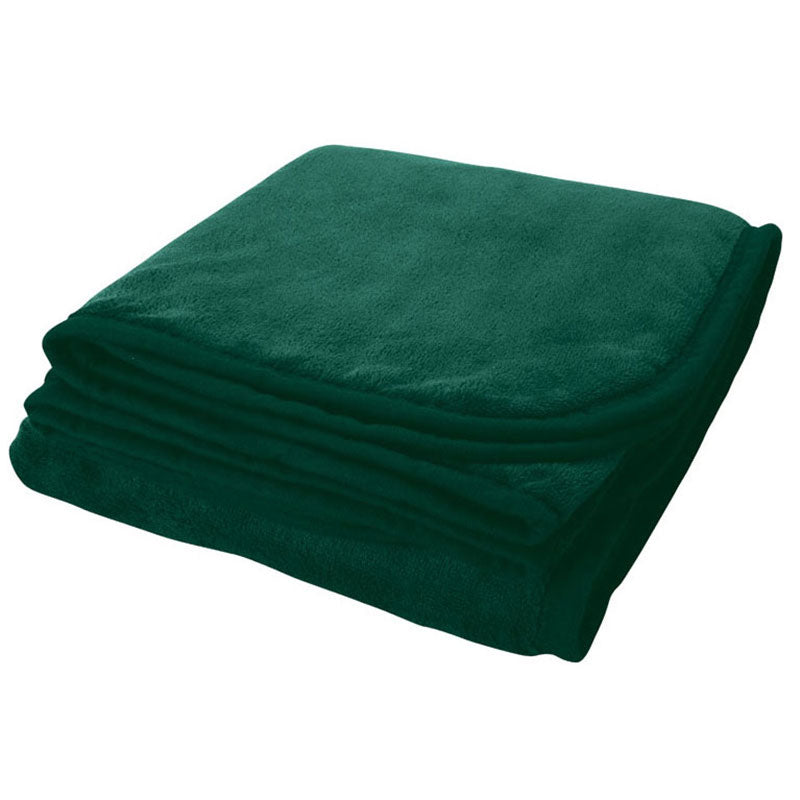 Logomark Green Brookshire Micro-Plush Blanket