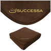 Logomark Brown Brookshire Micro-Plush Blanket