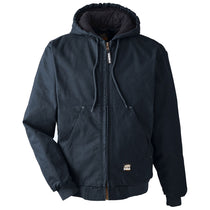 Berne Men's NavyHighland Washed Cotton Duck Hooded Jacket