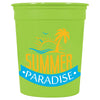 Bullet Lime Green Casino Solid 32oz Stadium Cup