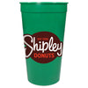 Bullet Green Solid 32oz Stadium Cup