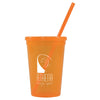 Bullet Tangerine Jewel 16oz Tumbler with Lid and Straw
