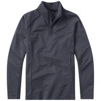 UNRL Men's Iron Plaid Highlands Quarter Zip
