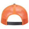 Paramount Apparel Charcoal/Neon Orange Neon Mesh Back Cap