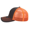 Paramount Apparel Charcoal/Neon Orange Neon Mesh Back Cap