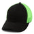Paramount Apparel Black/Neon Green Washed Soft Mesh Cap