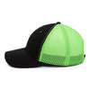 Paramount Apparel Black/Neon Green Washed Soft Mesh Cap